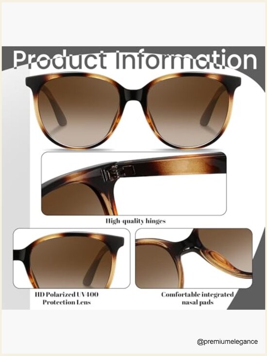 Retro Polarized Sunglasses UV400 Protection Classic Vintage Style 3 Pack main image 4